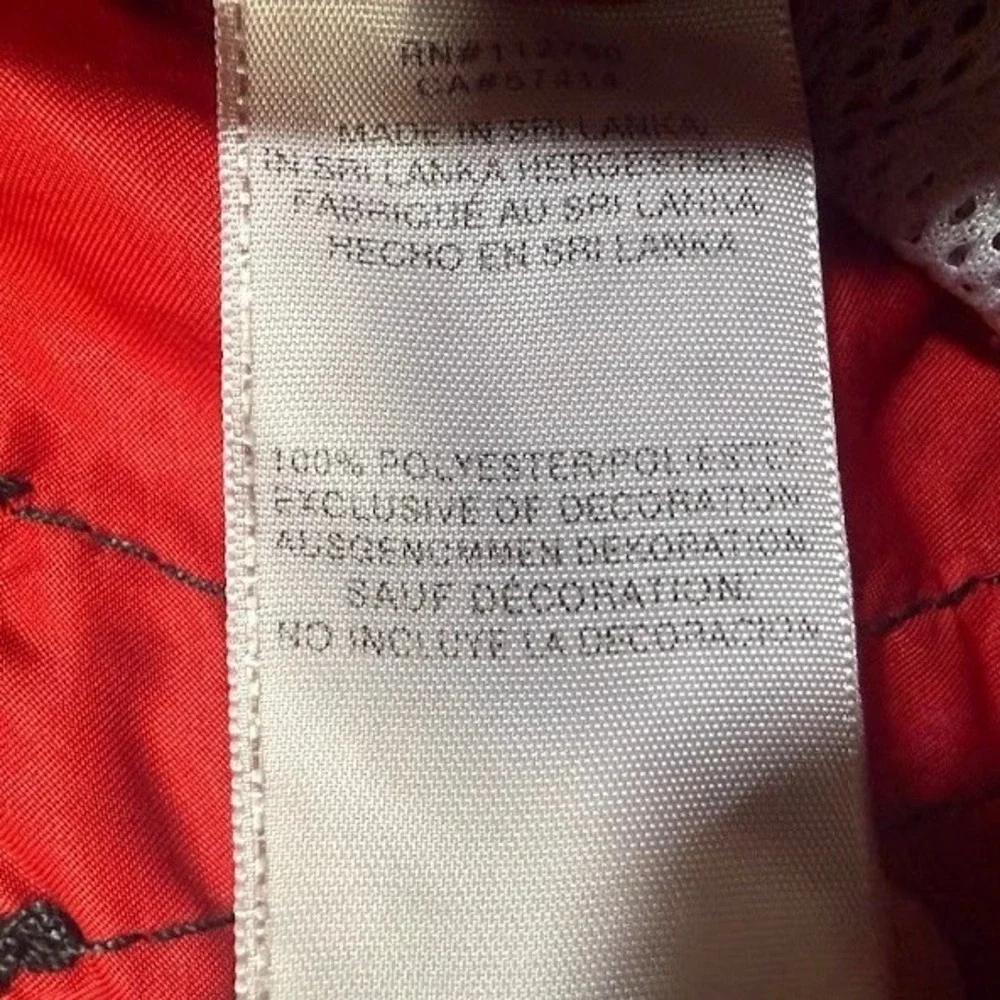 True Religion Mens Red Board Shorts Swim Trunks Contrast Stitch 40X12.